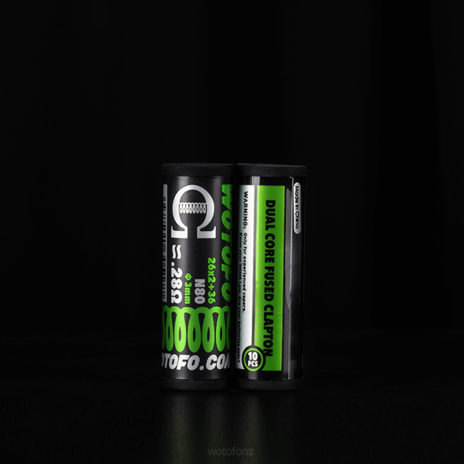 Wotofo PREBUILT COILS DUAL CORE FUSED CLAPTON 0.28 OHM 10PCS | Wotofo Wellington RB86314