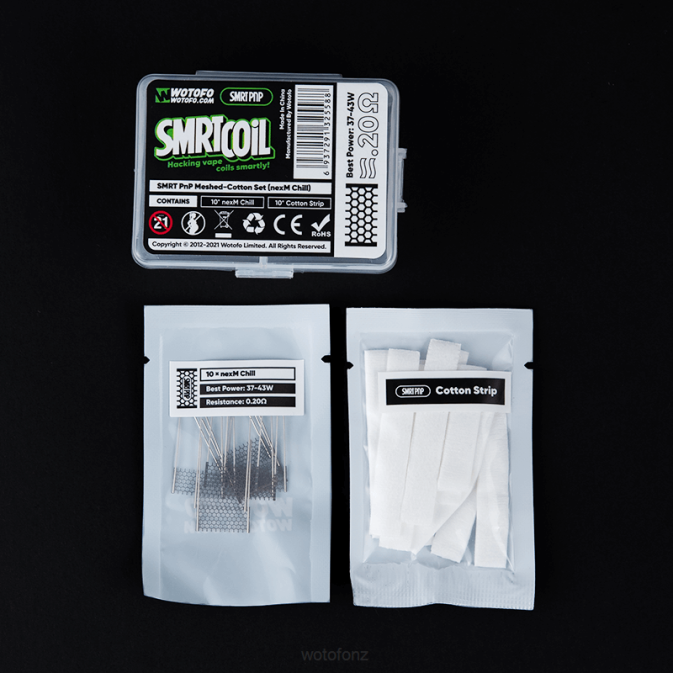 Wotofo SMRT PNP MESH-COTTON SET NEXMESH CHILL | Wotofo Flavors RB86317