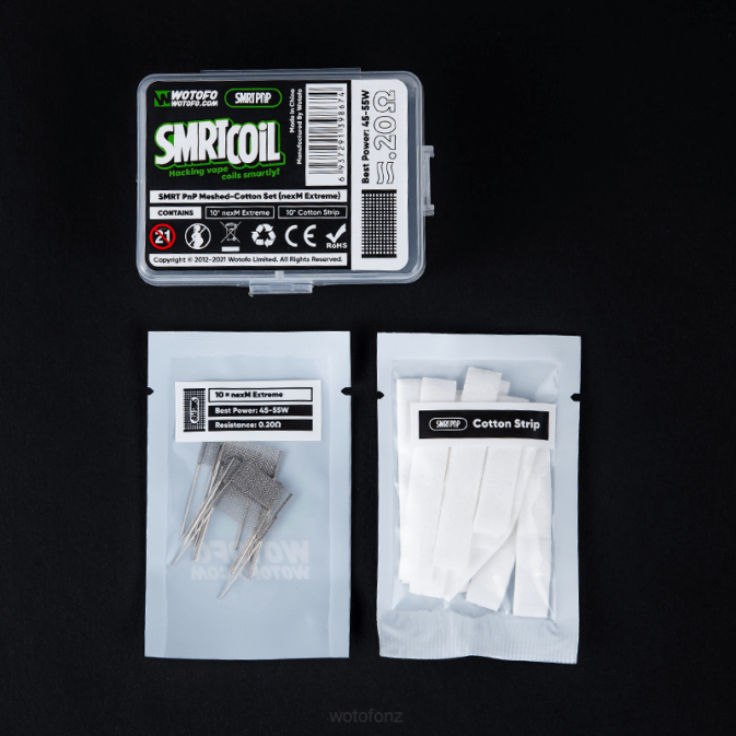 Wotofo SMRT PNP MESH-COTTON SET NEXMESH TURBO | Wotofo E-Cigarette RB86339