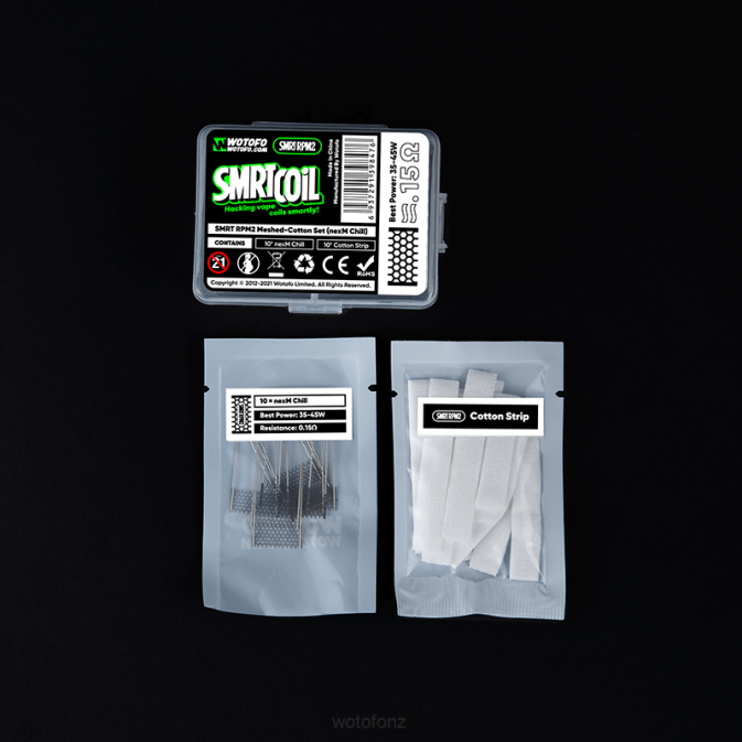 Wotofo SMRT RPM2 MESH-COTTON SET NEXMESH CHILL | Wotofo NZ RB86351