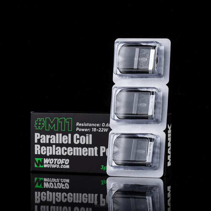 Wotofo MANIK MINI REPLACEMENT POD M11 PARALLEL COIL BUILT-IN 3PCS | Wotofo Flavors RB8657